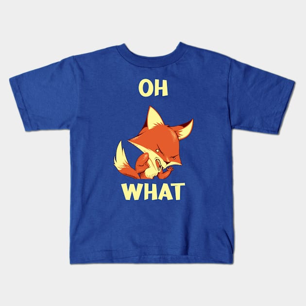 Oh Fox What by Tobe Fonseca Kids T-Shirt by Tobe_Fonseca